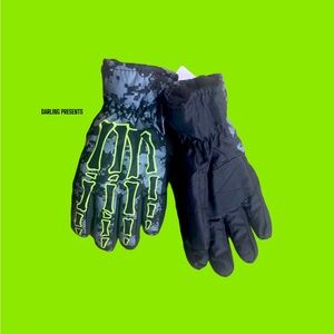 3M THINSULATE WATERPROOF SKELTON GLOVES KIDS SIZE 4-7